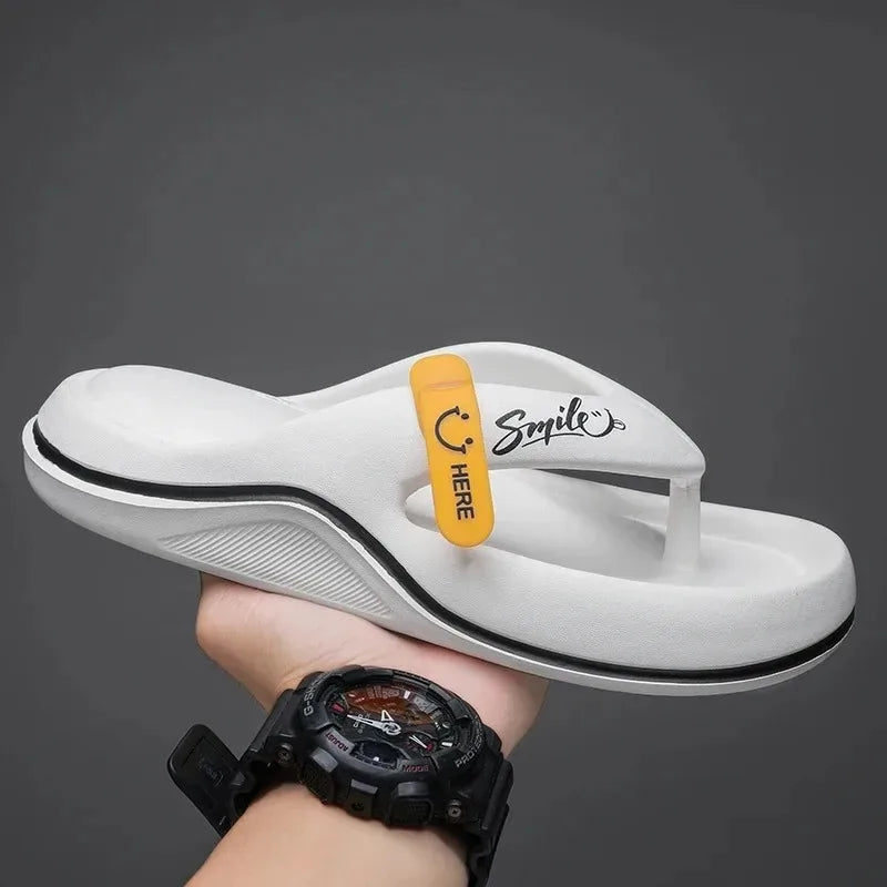 Men’s Platform Flip Flops – Soft Sole Summer Slippers
