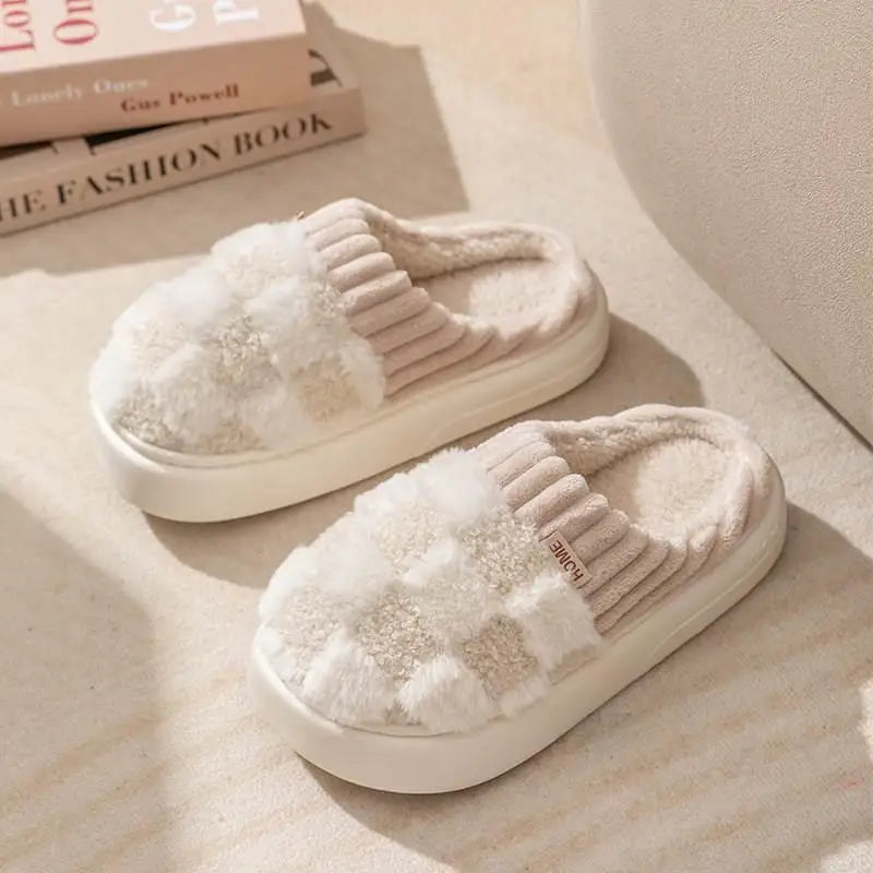 Cozy Plush Cotton Indoor Slippers