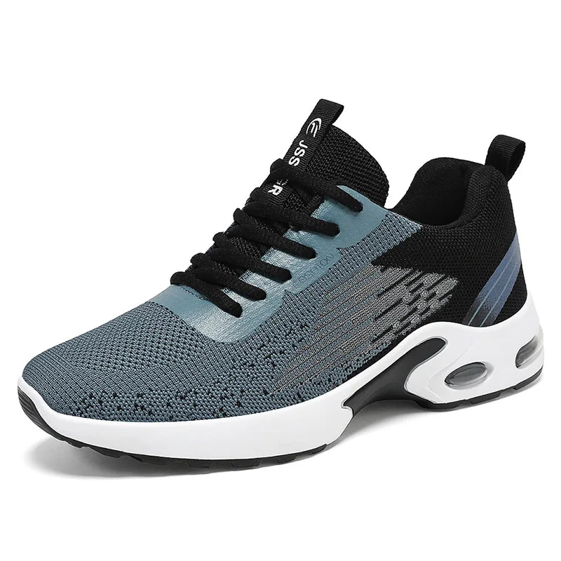 Breathable Mesh Sneakers – Color-Blocked Soft Sole Casual Shoes