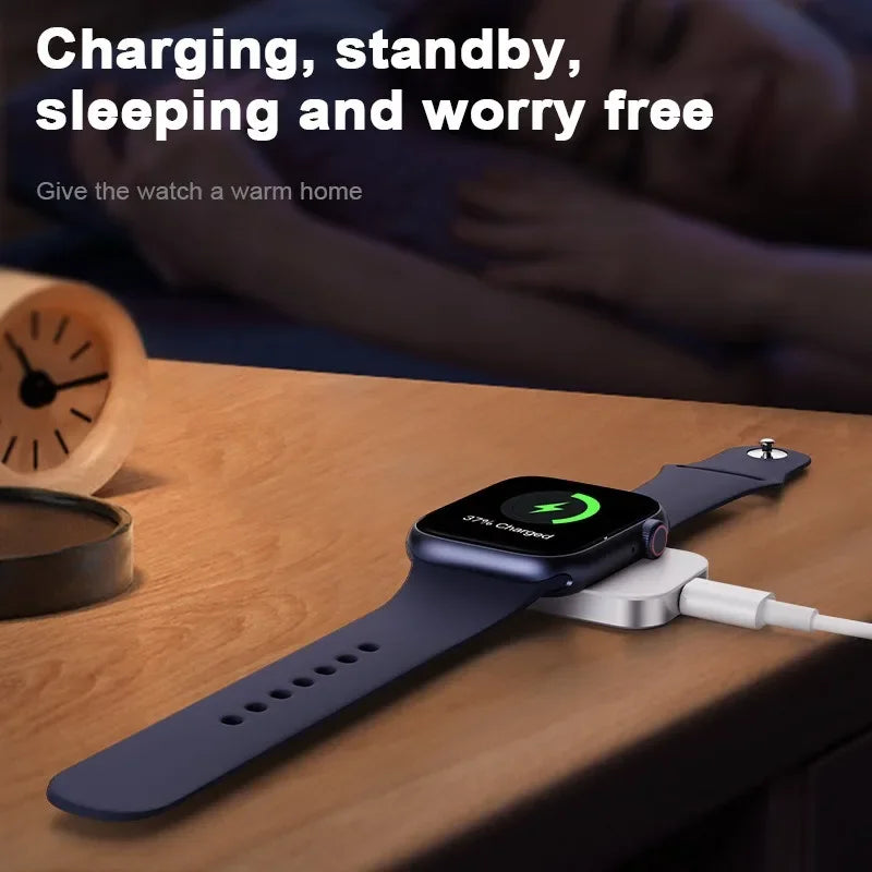 Portable 2-in-1 Wristwatch & Phone Wireless Charging Station