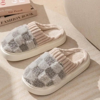 Cozy Plush Cotton Indoor Slippers
