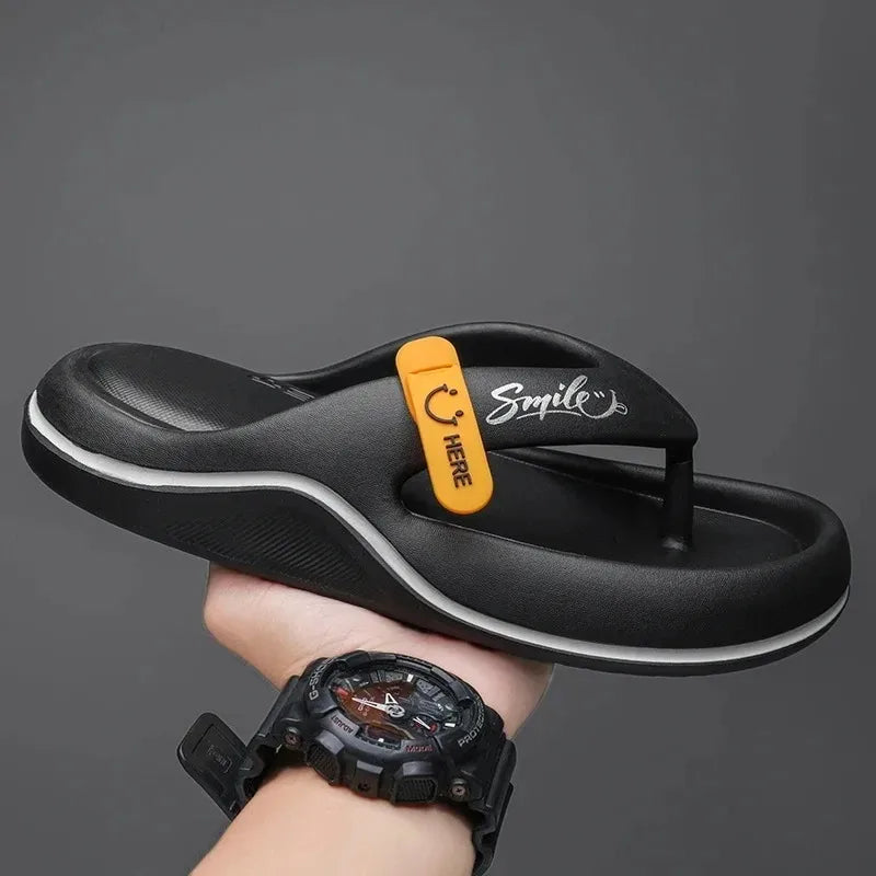 Men’s Platform Flip Flops – Soft Sole Summer Slippers
