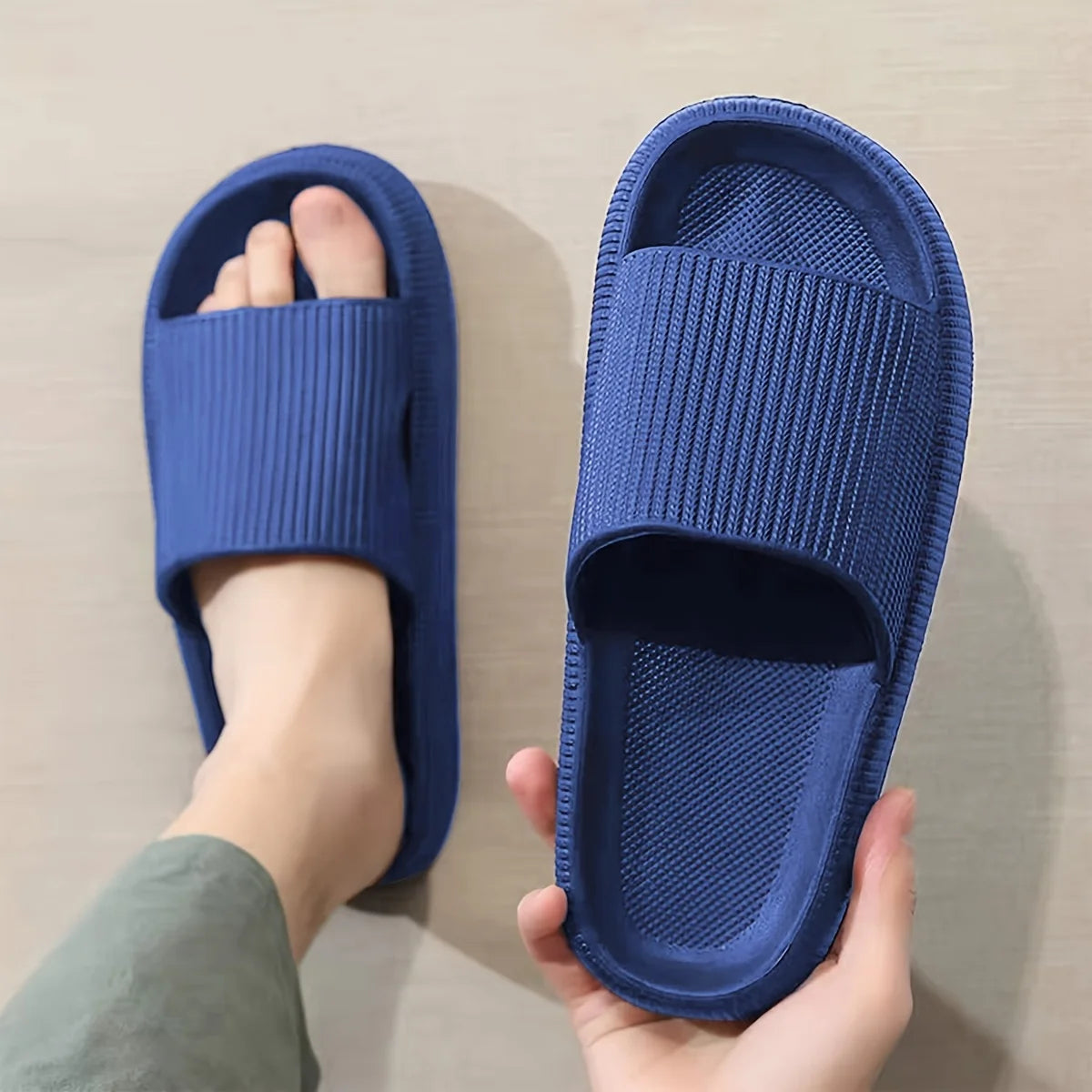 Thick Bottom Indoor Slippers – Comfortable Anti-Slip Home Footwear