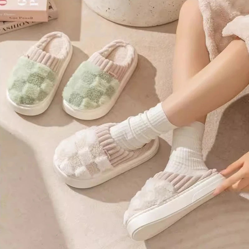 Cozy Plush Cotton Indoor Slippers