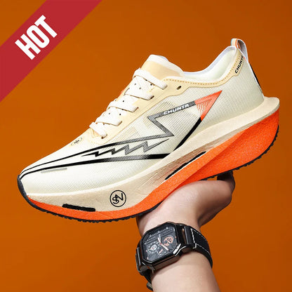 Carbon Board Running Sneakers – Breathable Lightweight Athletic Shoes