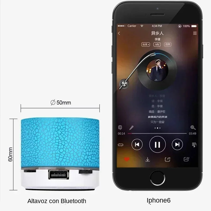 Mini Bluetooth LED Speaker