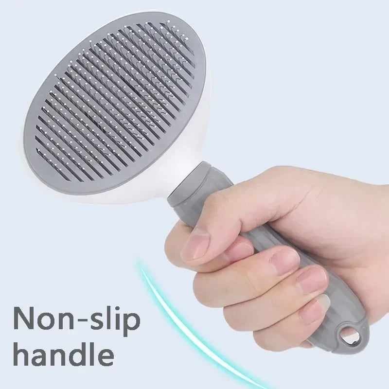Self-Cleaning Pet Hair Remover Brush
