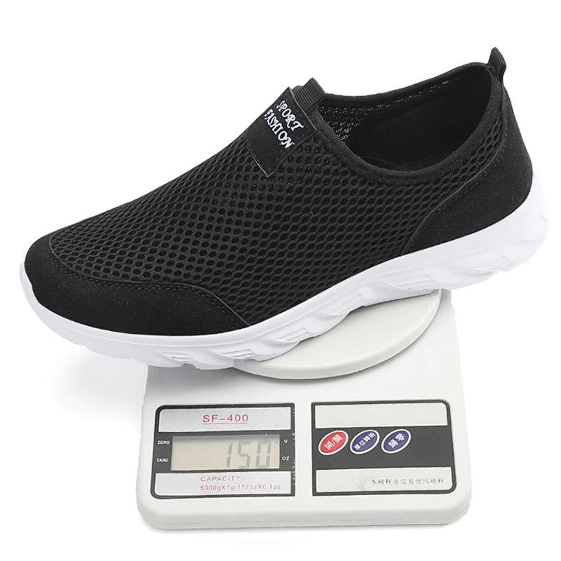 Men’s Lightweight Slip-On Sneakers – Breathable Casual Walking Shoes