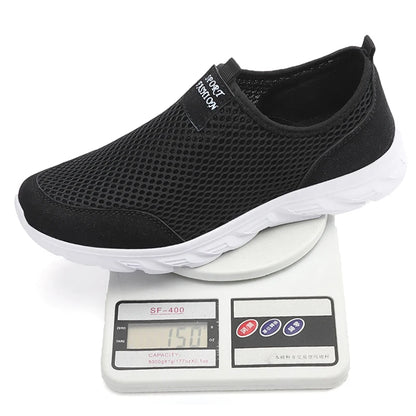 Men’s Lightweight Slip-On Sneakers – Breathable Casual Walking Shoes