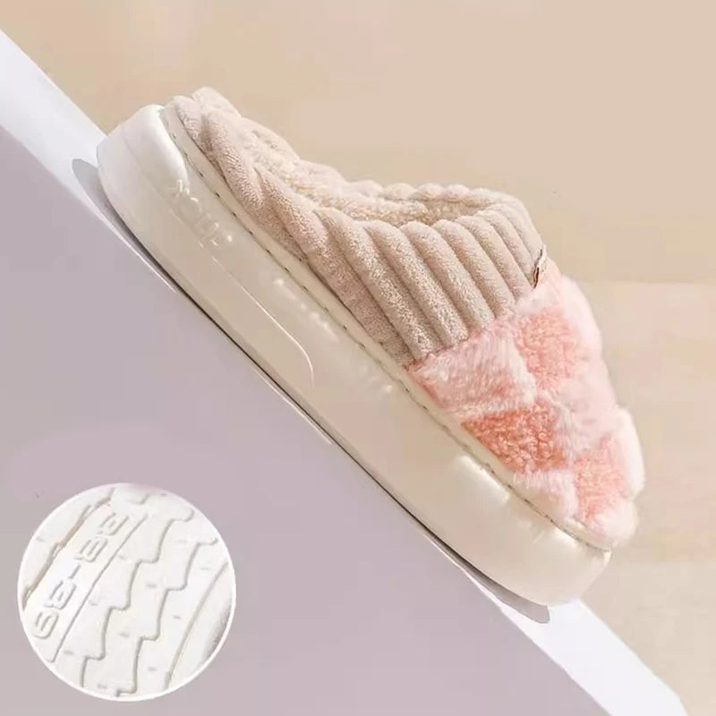 Cozy Plush Cotton Indoor Slippers