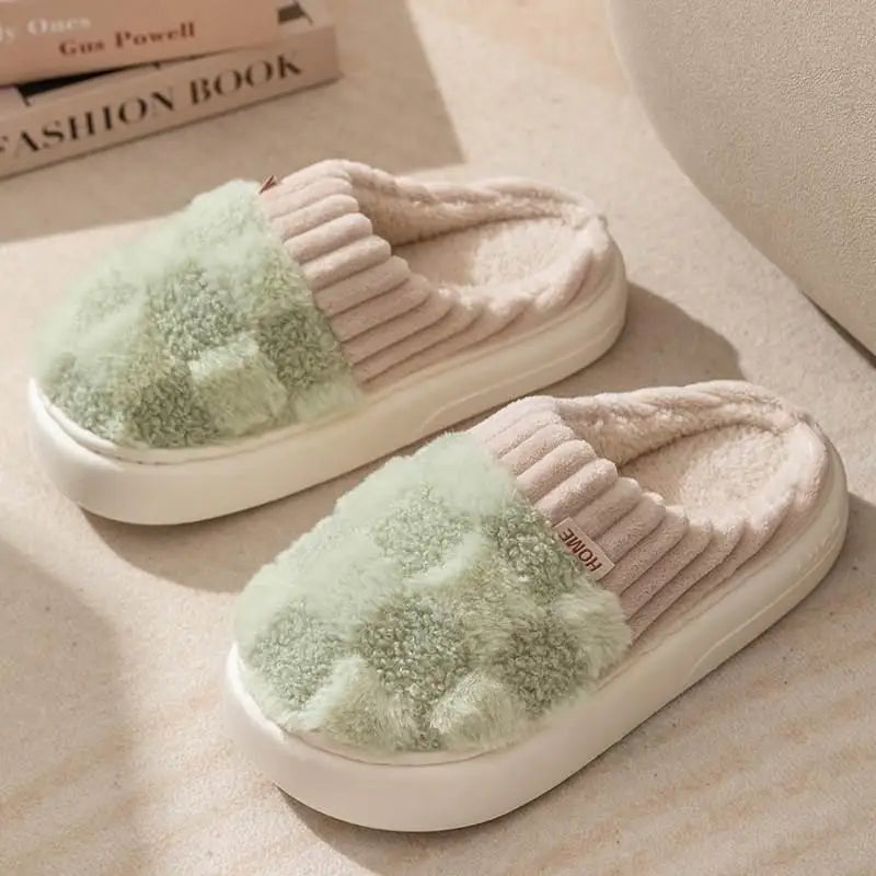 Cozy Plush Cotton Indoor Slippers