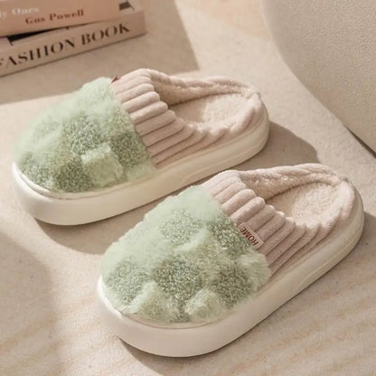 Cozy Plush Cotton Indoor Slippers