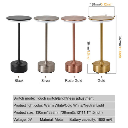 Touch Sensor LED Table Lamp