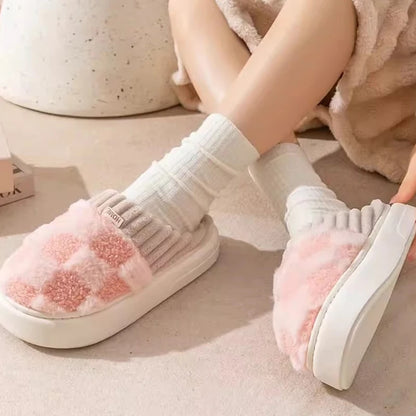 Cozy Plush Cotton Indoor Slippers