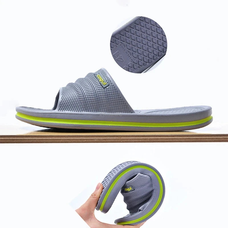 Men’s Soft EVA Bathroom Slippers – Comfortable Slip-On Indoor Shoes
