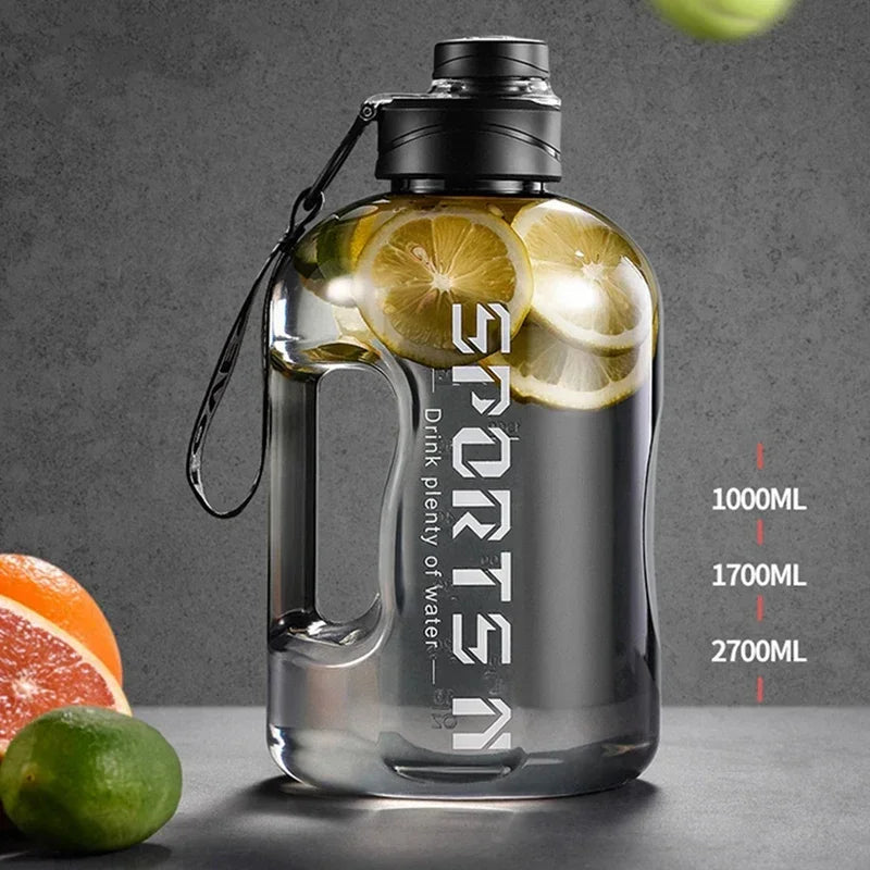 HydraMax 1.7L/2.7L Large Capacity Sports Water Bottle