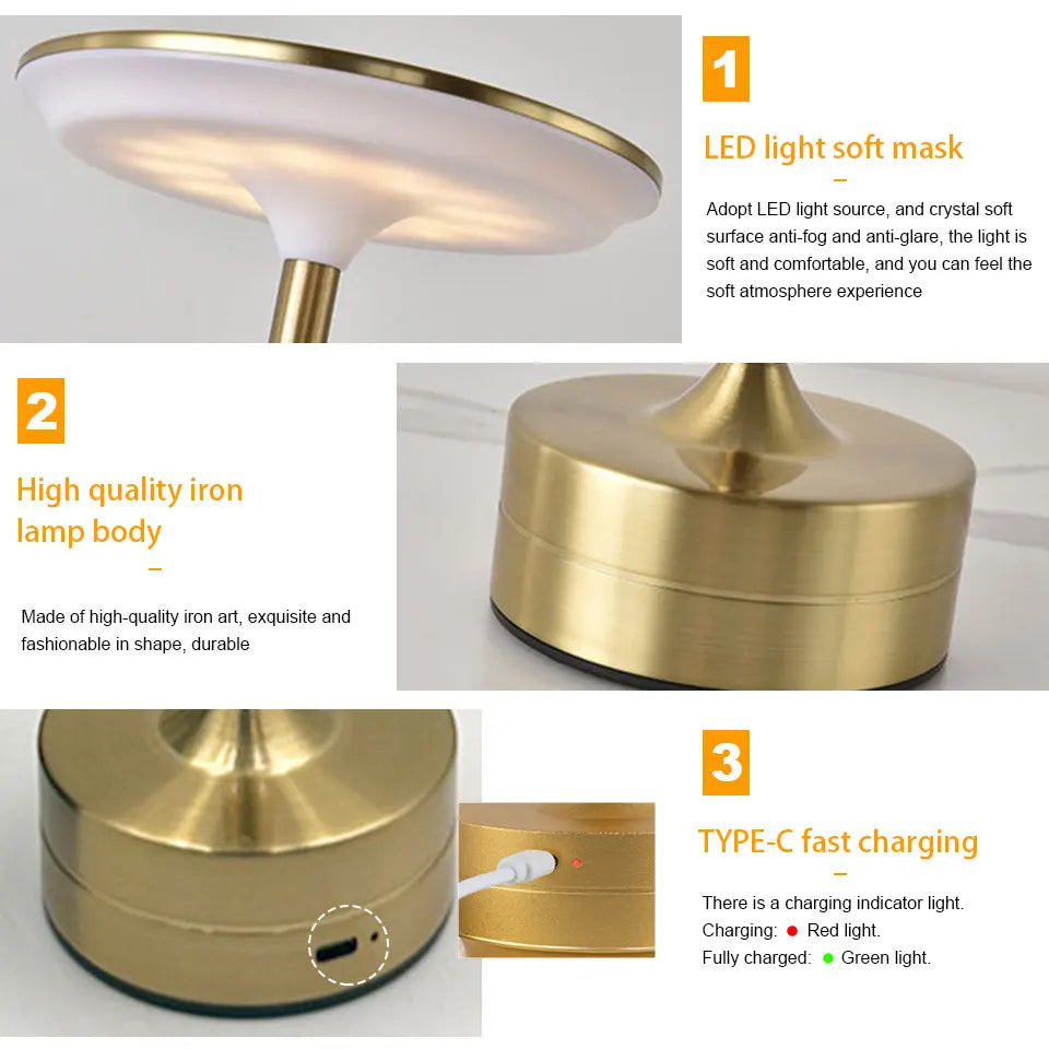Touch Sensor LED Table Lamp