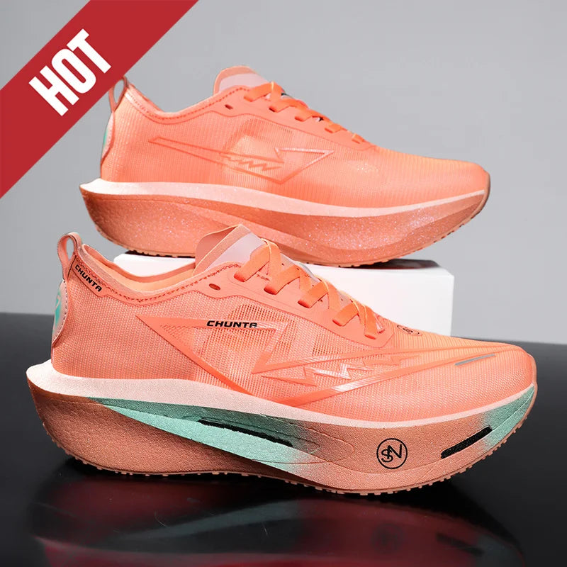 Carbon Board Running Sneakers – Breathable Lightweight Athletic Shoes