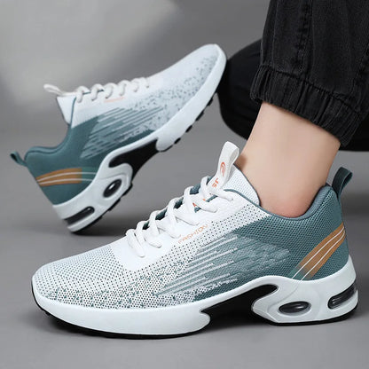 Breathable Mesh Sneakers – Color-Blocked Soft Sole Casual Shoes