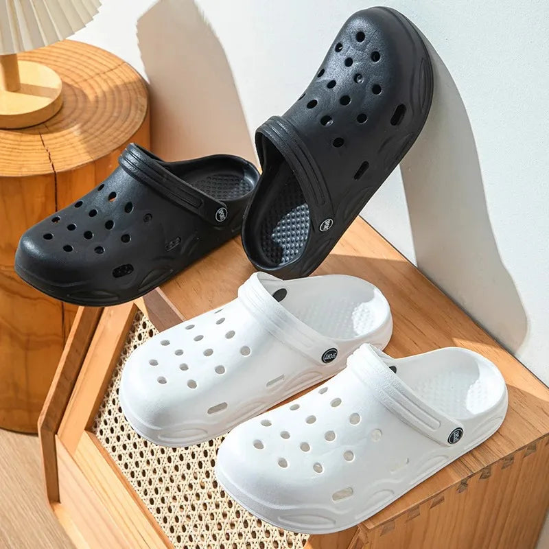 Summer Hollow-Out Sandals – Lightweight Non-Slip Garden Shoes