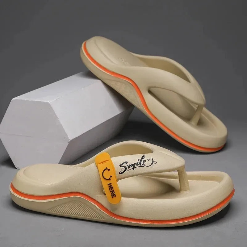 Men’s Platform Flip Flops – Soft Sole Summer Slippers