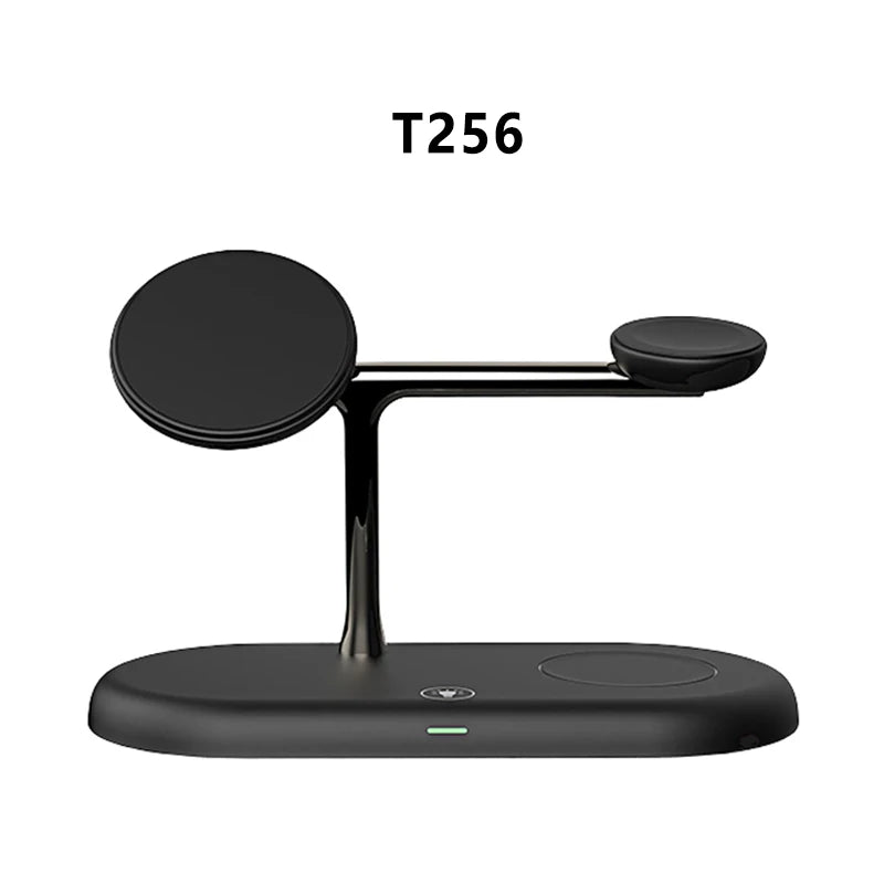 3-in-1 Wireless Charging Stand – Fast Charger for iPhone, Watch & AirPods