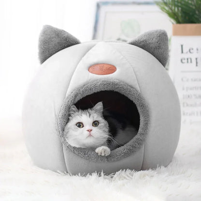 Cozy Cotton Cave for Cats & Small Dogs