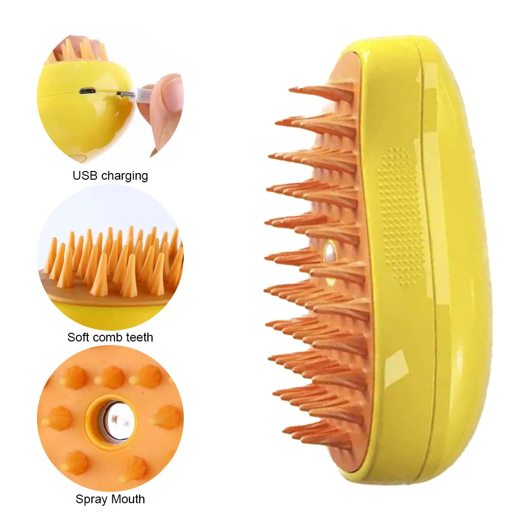 Soft Silicone Pet Grooming Brush