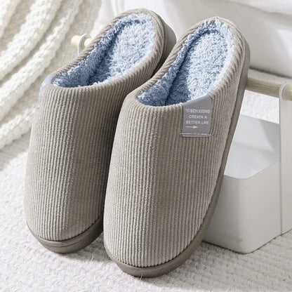 Unisex Plush Home Slippers – Soft Anti-Slip Winter Footwear