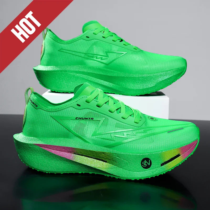 Carbon Board Running Sneakers – Breathable Lightweight Athletic Shoes