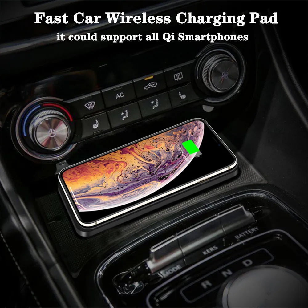Wireless Car Charger Pad – Fast Type-C Charging Stand for iPhone & Samsung