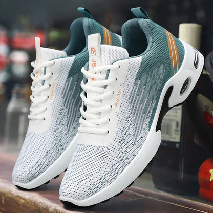 Breathable Mesh Sneakers – Color-Blocked Soft Sole Casual Shoes