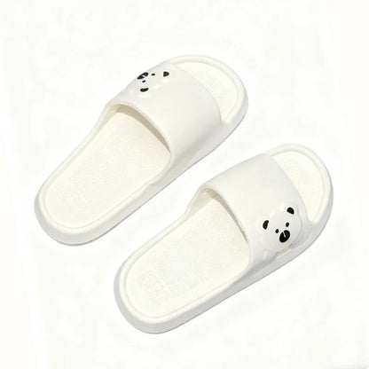 Cute Bear Comfort Slides – Soft EVA Non-Slip Indoor Slippers for Women