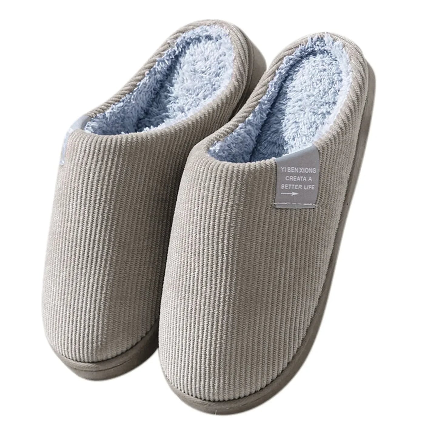 Unisex Plush Home Slippers – Soft Anti-Slip Winter Footwear