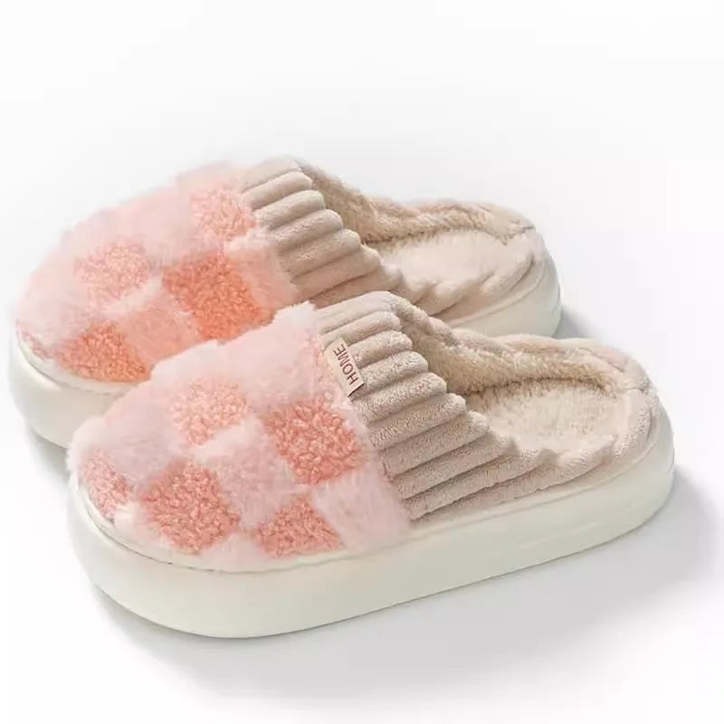 Cozy Plush Cotton Indoor Slippers