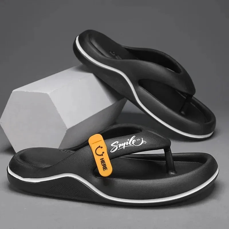 Men’s Platform Flip Flops – Soft Sole Summer Slippers