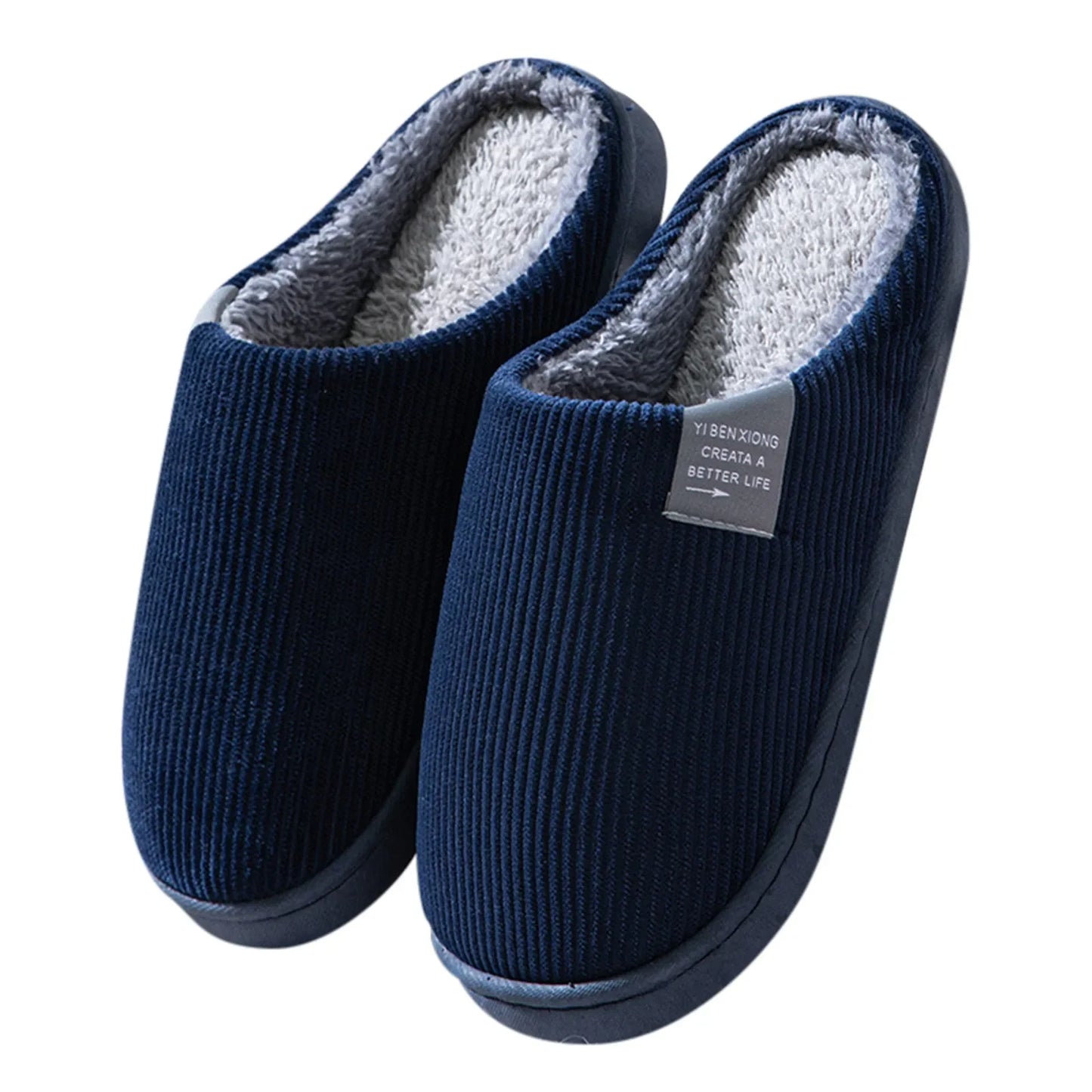 Unisex Plush Home Slippers – Soft Anti-Slip Winter Footwear
