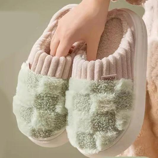 Cozy Plush Cotton Indoor Slippers