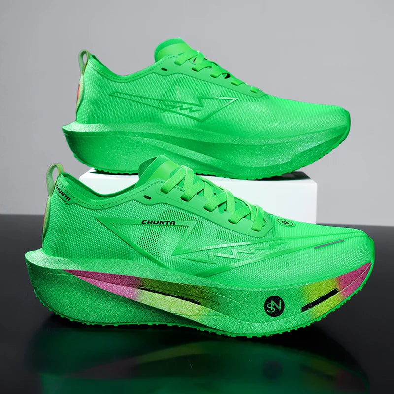 Carbon Board Running Sneakers – Breathable Lightweight Athletic Shoes